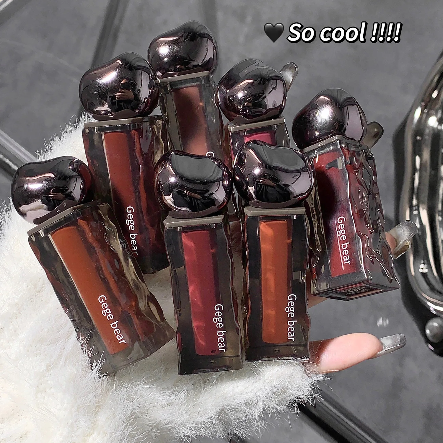 7 Colors Mirror Jelly Lip Glaze Long Lasting Moisturising Red Lip Tint Liquid Lipstick Waterproof Lip Gloss Korean Cosmetics