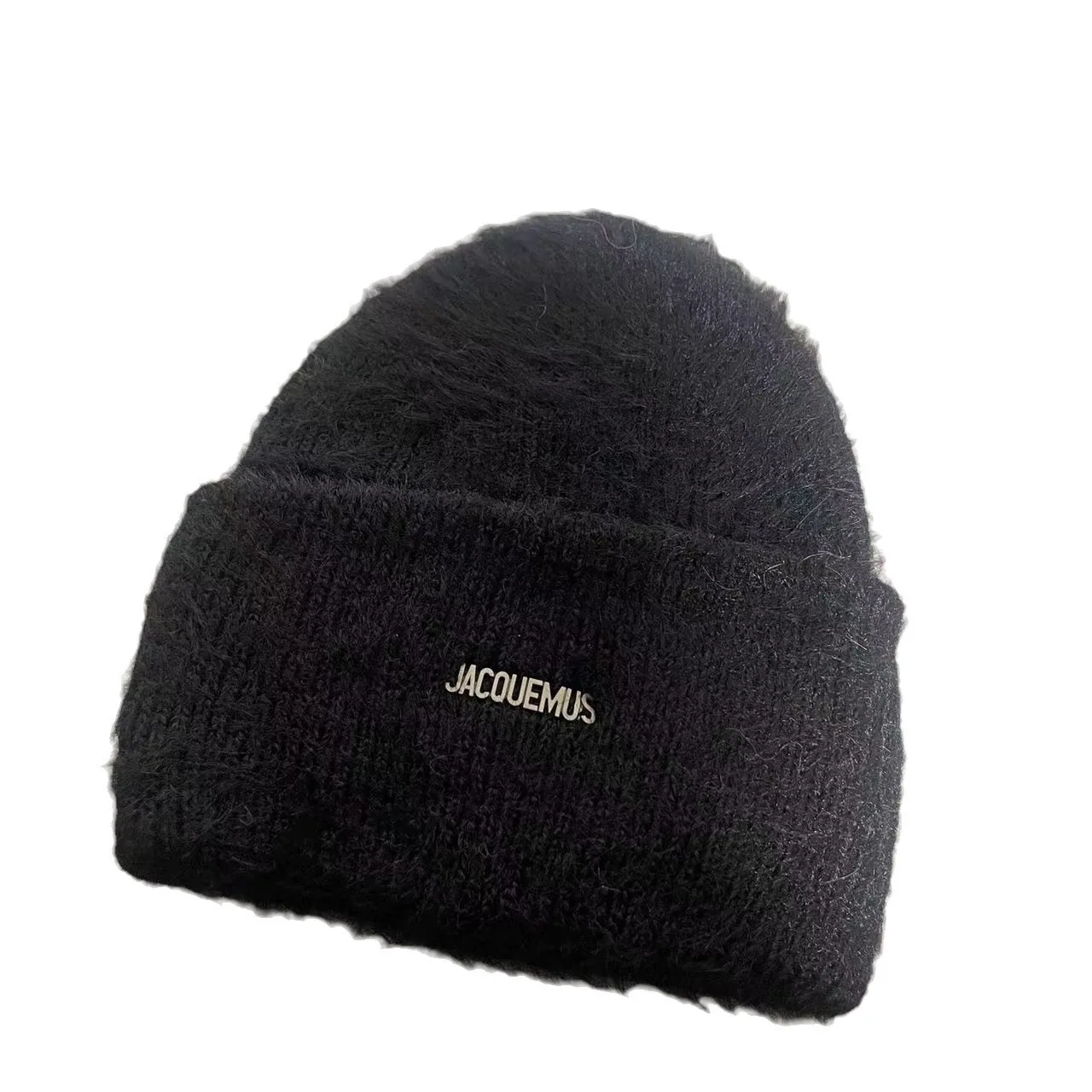 Wholesale Rabbit Fur Bonnet Knit Hats Long Hair Thick Warm Fluffy Mohair Fuzzy Furry Fluffy Fur Beanie Hats