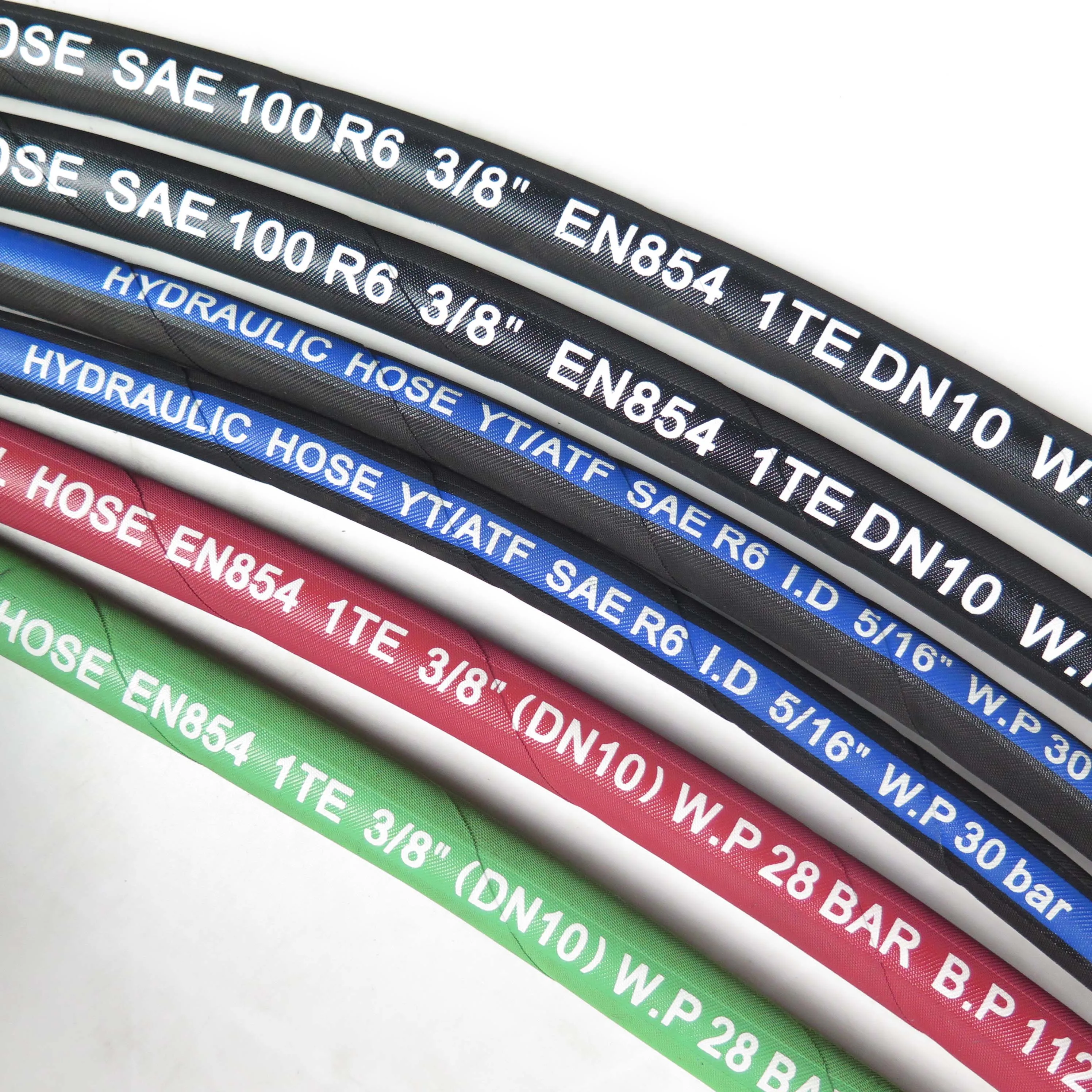 1-1/4 inch gray wrap surface SAE 100 R6  fiber reinforced hose