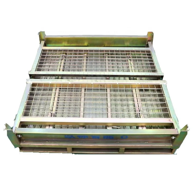 Складной передвижной популярный стальной поддон, проволочный контейнер с колесами