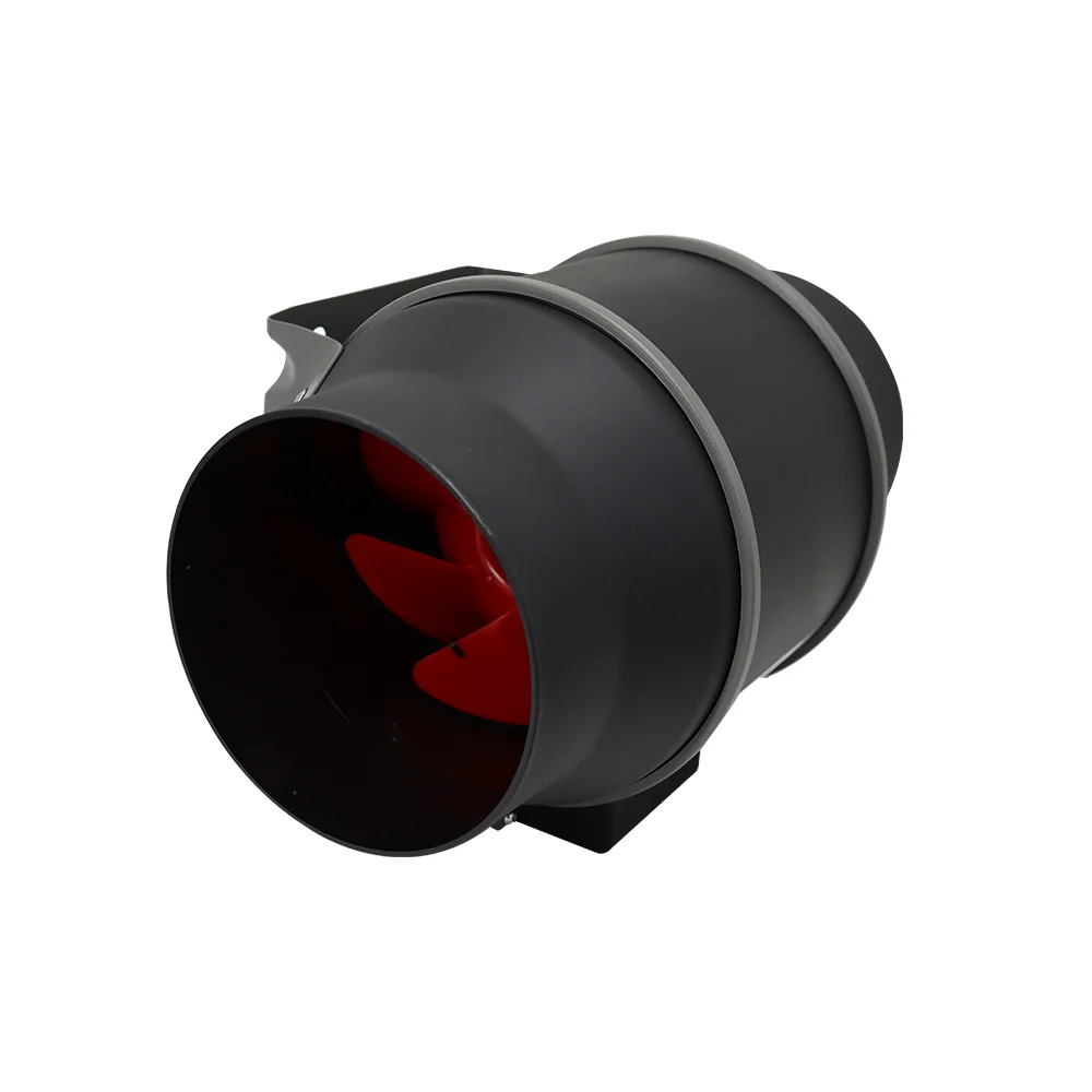 High Air Pressure Inline Duct Fan Heating Cooling Ventilation and Exhaust for Grow Tents Induct Exhaust Silence Fan 4/6/8 inch