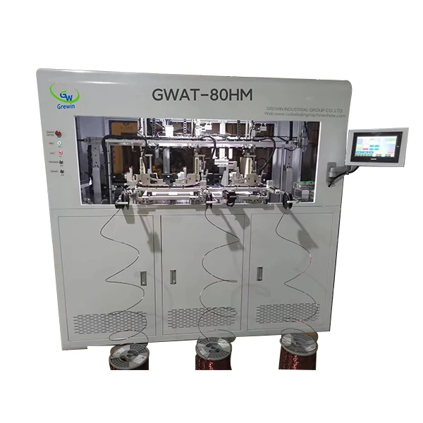 Fully Auto 1 - 2.5 Mm Copper Wire Three Phase Common Mode Choke Core Hook Transformer Core Winding Machine with Magnetic Ferrite