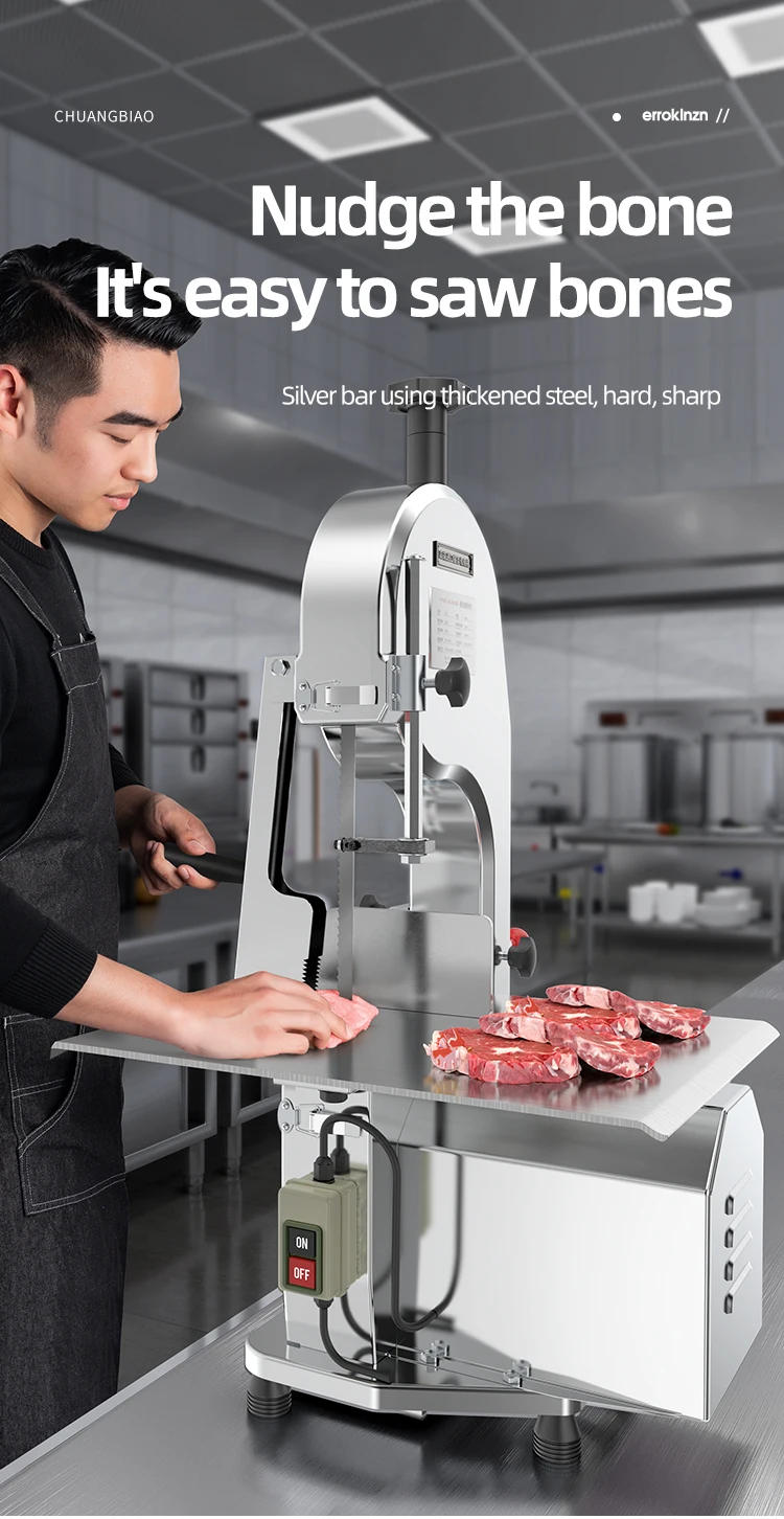 Multi-functional Screw Food Machine Mixer Meat Cutting Saw Frozen Meat Bone Machine
