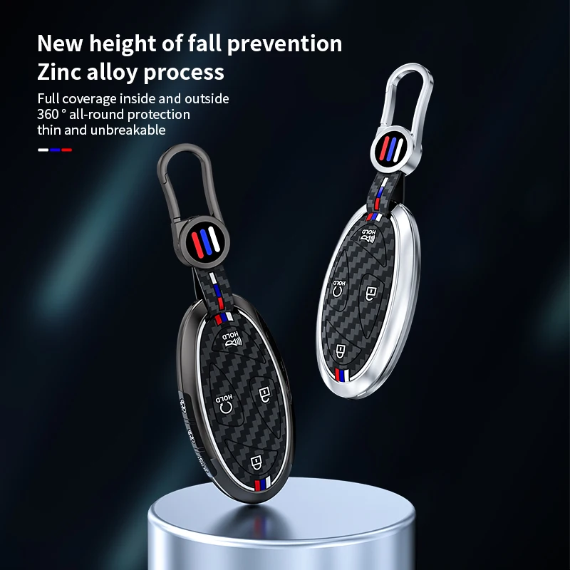 5 7 Buttons Zinc Alloy + Silicone Car Key Case Cover For Hyundai Kona Ev Grandeur GN7 IONIQ 6 2023 2024 Remote Key Protect Shell