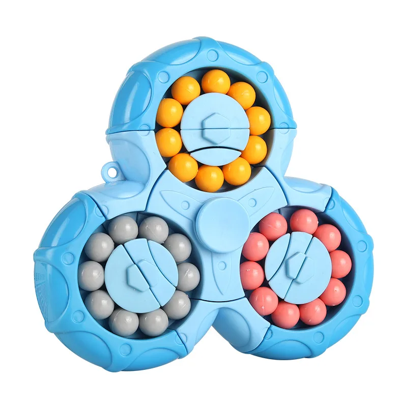Wholesale Unique puzzle Finger Spinners Toys Cube Rotating Magic colorful Bean cube toy for children