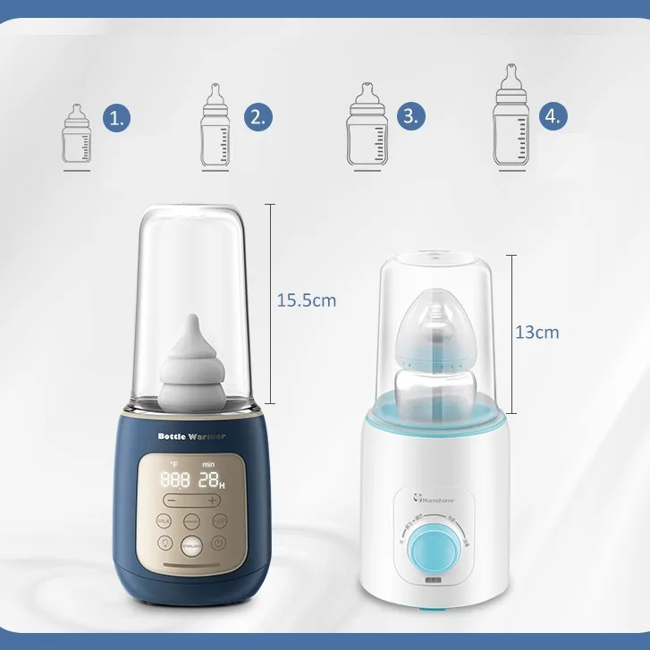 Portable 4 In 1 Electric Touch Control 24H Constant Temperature Single Baby Bottle Warmer Milk Heater