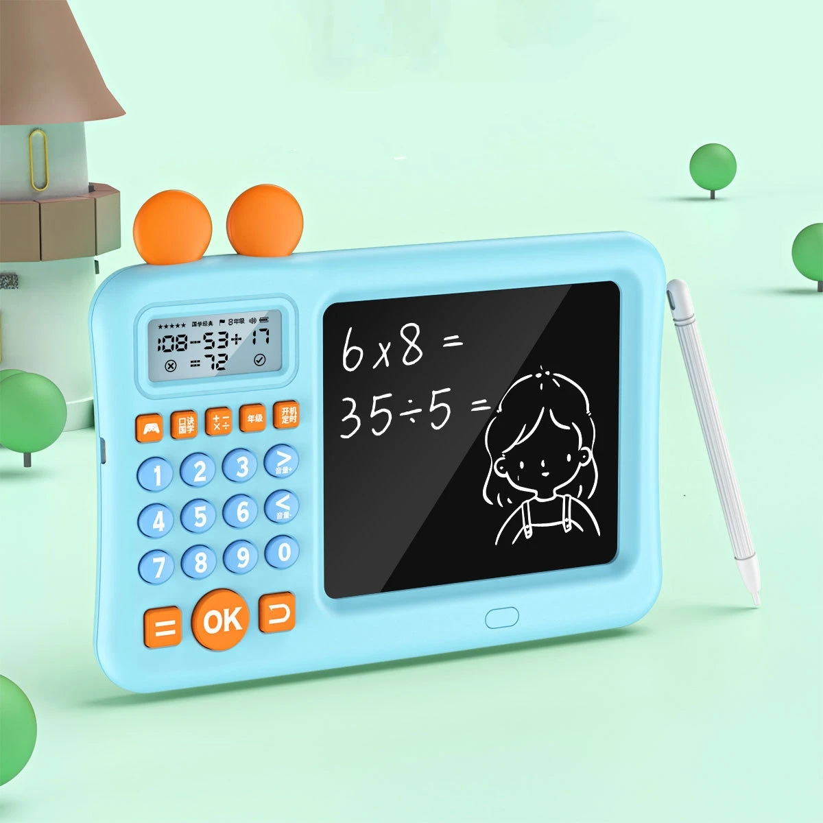 Factory Wholesale Interactive Electronic Math Game with Sketch Pad Educational Math Learning Games for Kids