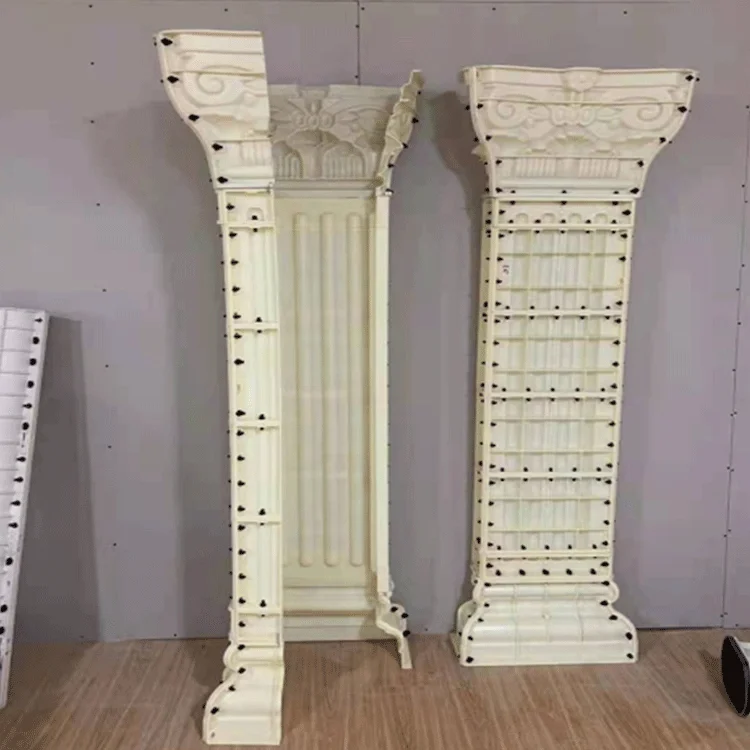 2024 Architectural decoration abs plastic moulds for concrete decorative concrete column molds roman pillar sale