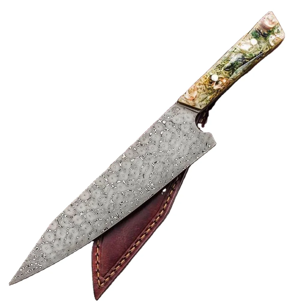 DAMASCUS STEEL MEAT CHEF KNIVES