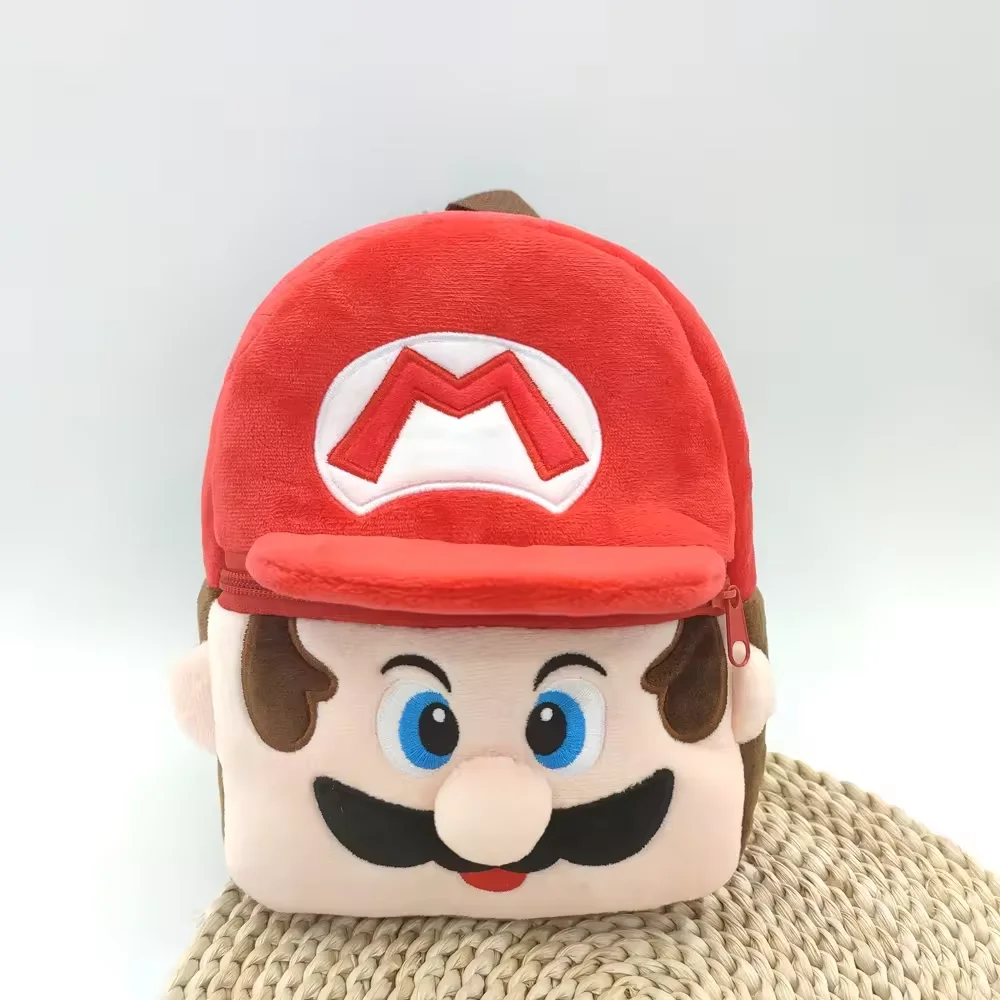 Wholesale Mario Bros Character Plush Bag Big Capacity Mario Figure Backpack Marios Backpack