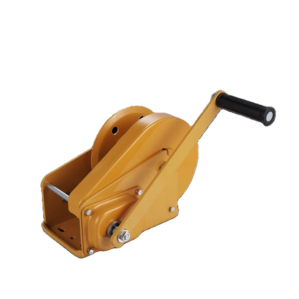 Top Quality 2600 Portable Hand Winch With Brake Hand Winch with friction brake self braking boat winch