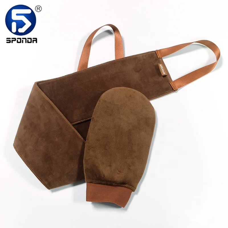 Best self tanning tools tanning set include back applicator elastic hand mitt mini tanning mitt