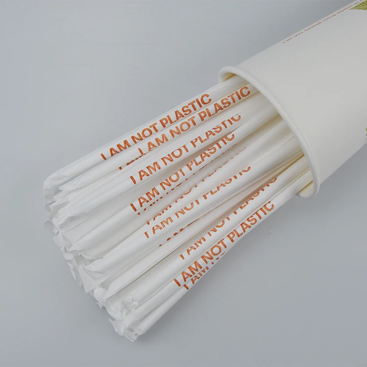 5mm,6mm,7mm,8mm,10mm,12mm Wholesale Individual Paper Wrapped Paper Drinking Straw