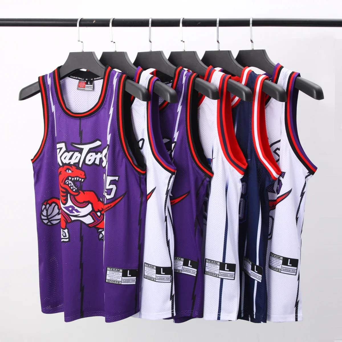 Breathable youth basketball jersey shirts custom heavy mesh embroidery logo high fashion men basketball wear