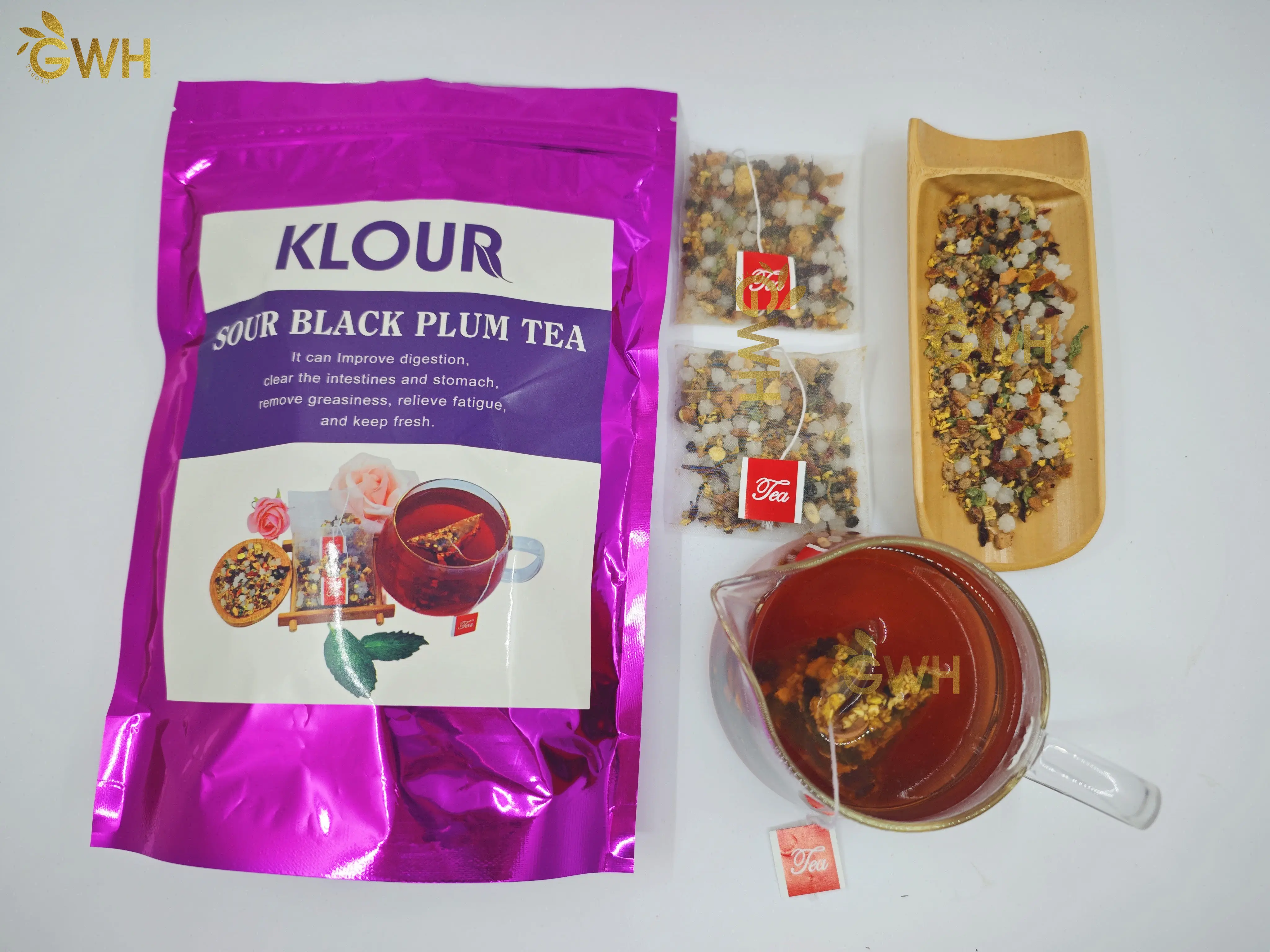 Sweet scented plum tea customize packing blended fruit flavor tea lemon Plum dry fruit tea