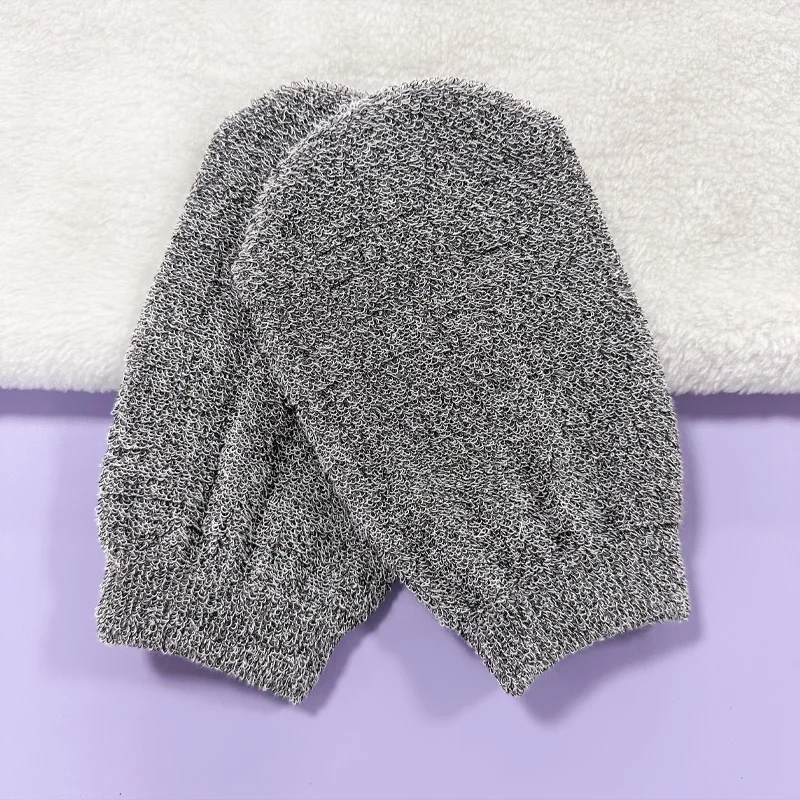 Eco Friendly Natural Reusable Exfoliating Jute Bath Gloves Sisal Mitt Comfortable Washing Gloves Body Exfoliating Gloves