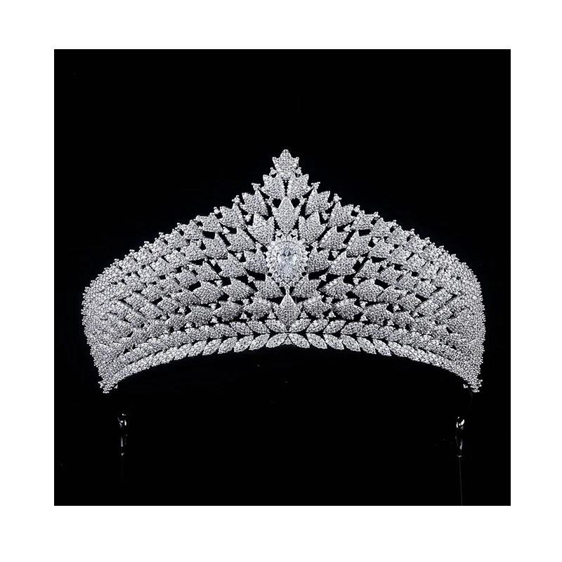 Wholesale Miss World Beauty Pageant Crown Custom Tiaras Contour Band Crowns