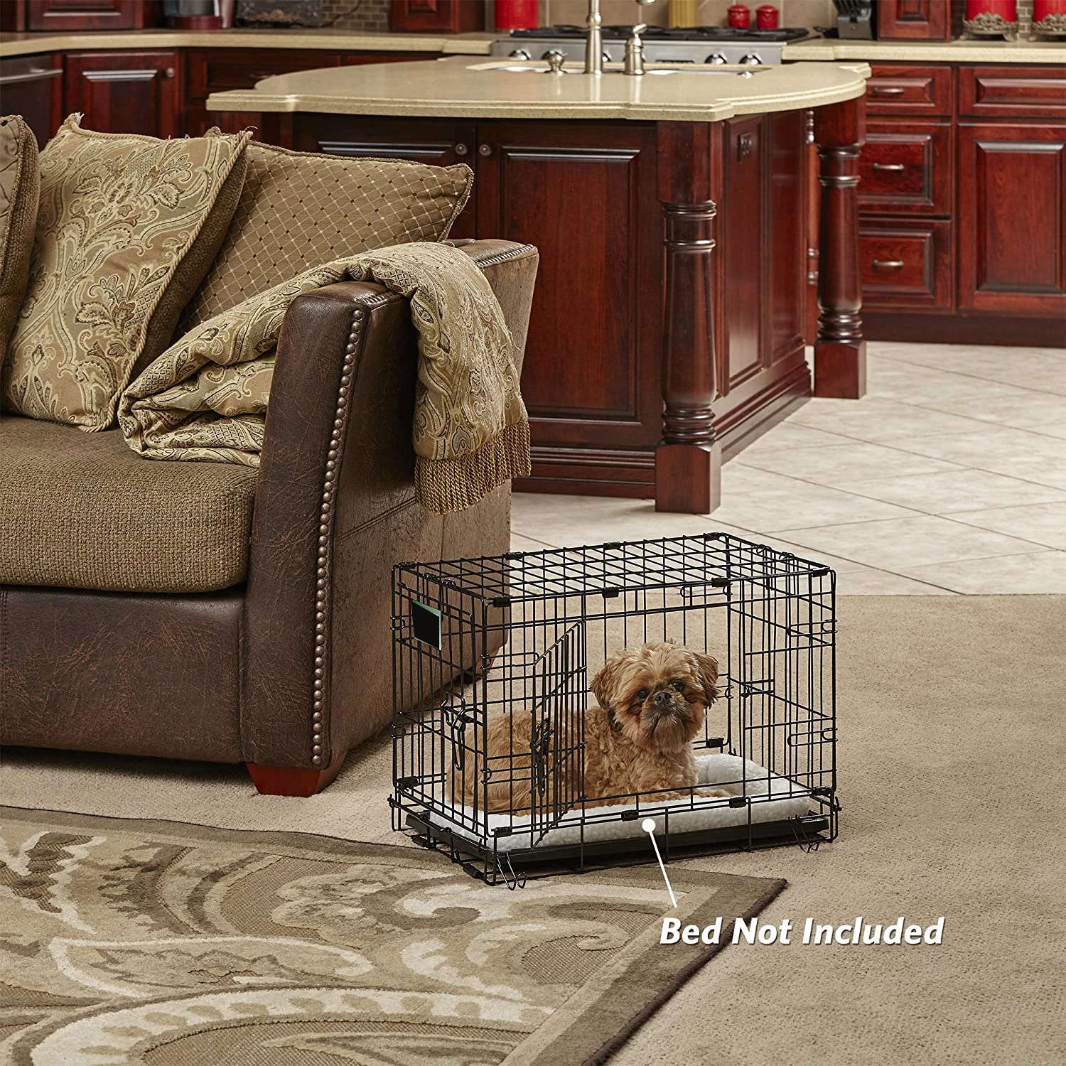 Wholesale Manufacturer 30 36 42 48 Inch Metal Foldable Dog Crates Cage,Metal Folding Dog Cage XXL Black Impact Dog Kennel Crate