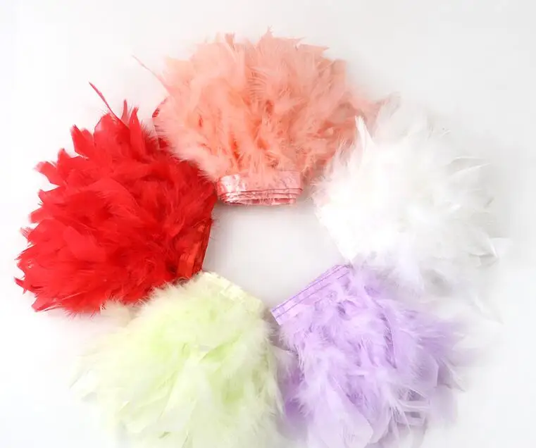 Заводская отделка из перьев индейки 10-15 см