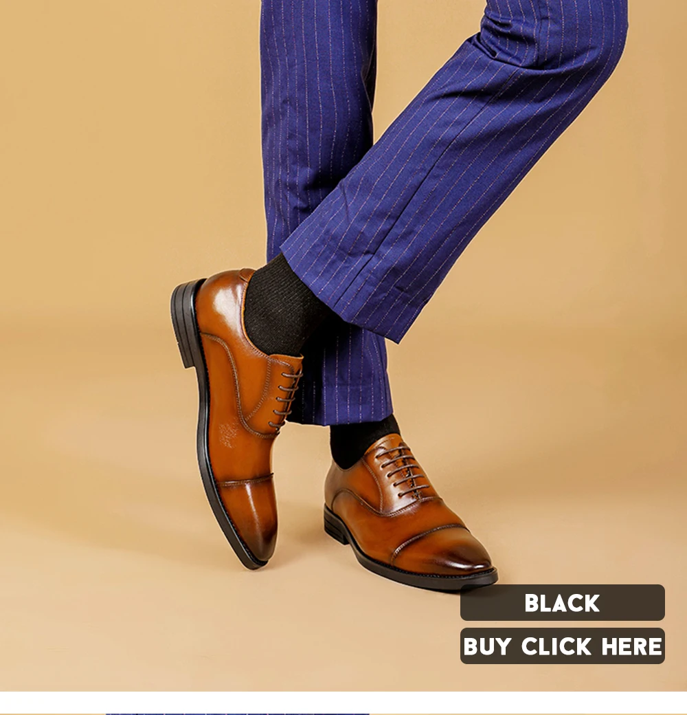 Elegant Business verified mans shoes supplier Genuine Cow Leather mens shoes office Chaussures Homme Fashion Wedding Shoes men