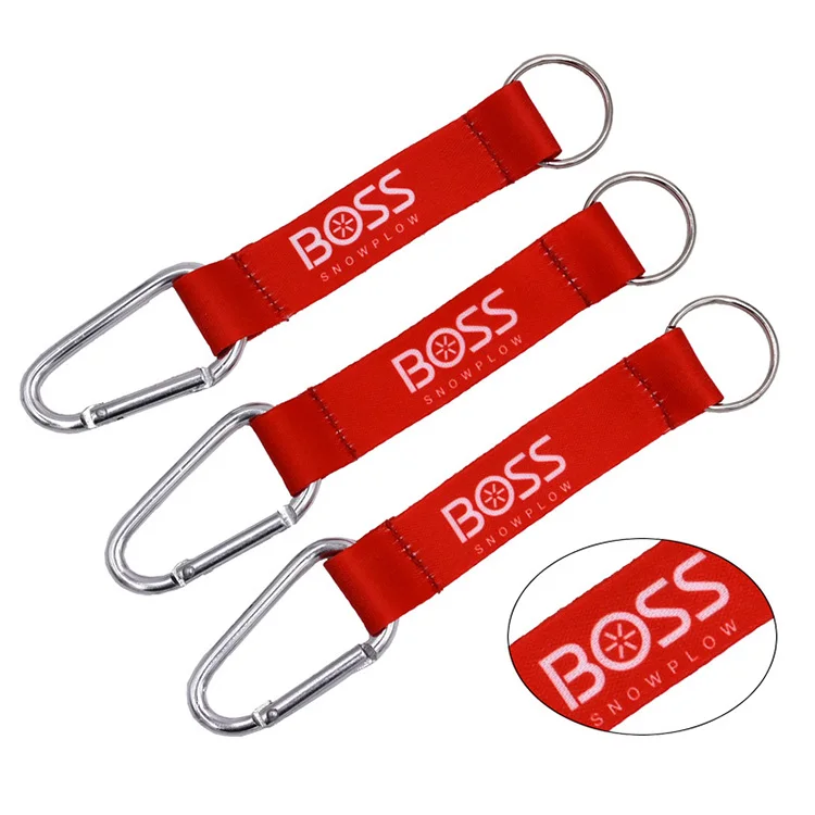 
High Quality Custom Carabiner Keychain Lanyard 