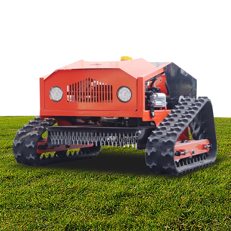 Crawler Mounted Climbing Weeding Machine Remote Control Self propelled Fully Automatic Garden Greening Lawn Weeding Machine