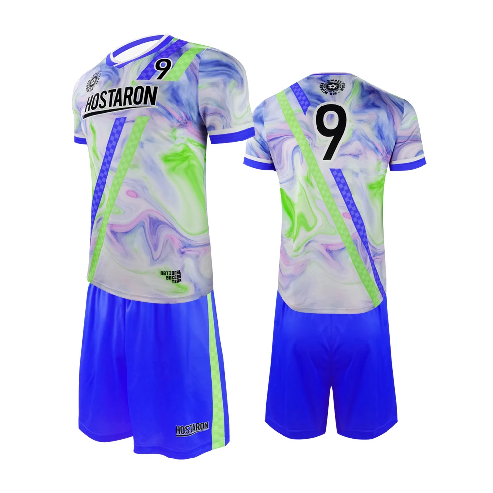 HOSTARON Wholesale Cheap Bulk Price Football Wear Set Custom Support Fan Team Club Soccer Kit Thailand Sublimated Jerseys