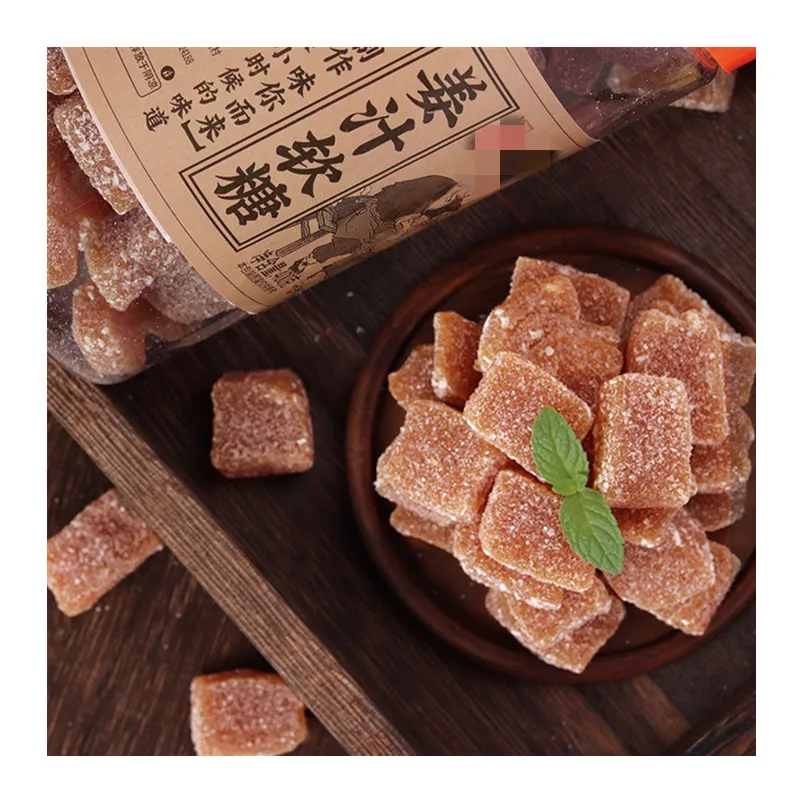 OEM jar packing Chinese traditional Ginger jelly gummy candy