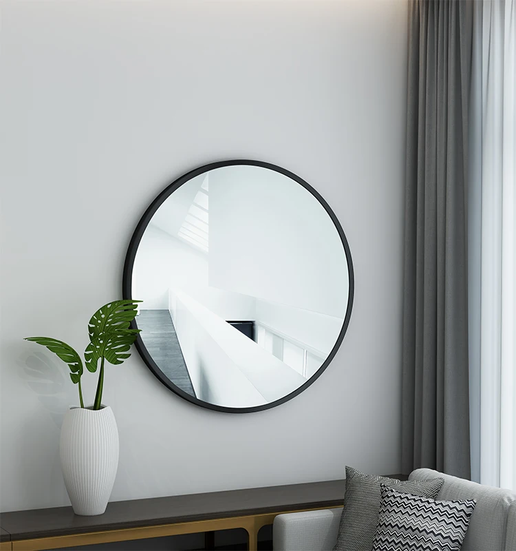 living-room-round-mirror