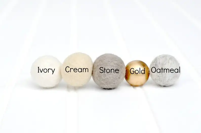 Christmas Decoration-Christmas Felt Ball Garland