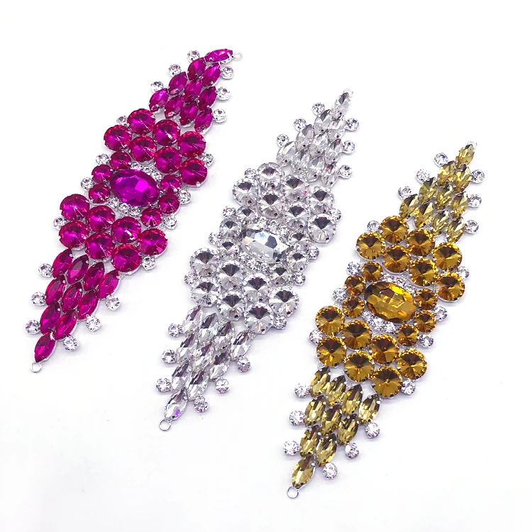 sewing accessories crystal motif embellishment rhinestone applique for costume design DIY