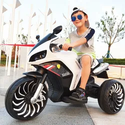 130CM Big 12/24V Battery 540W Dual Motors Drive Three Wheels Motorcycle Ride on Toys Children electric car