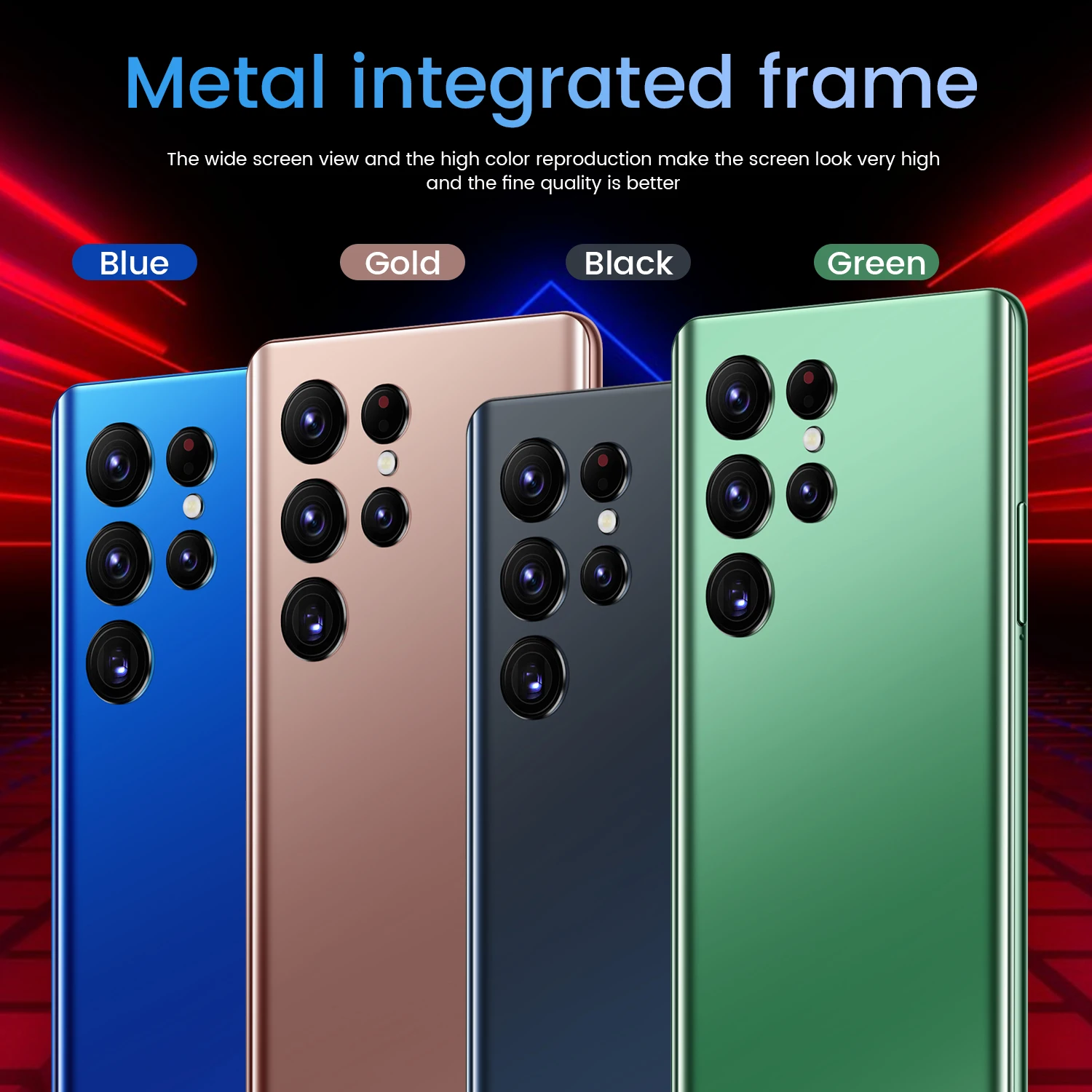 NEW unlocked High end luxury gold S23 Ultra smart phone vertue asterp cellphone mobile phone with Leather case in stock