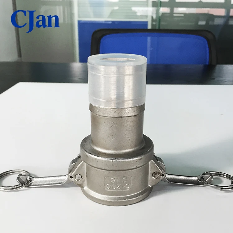 PFA lined camlock-C female adaptor camlock quick couplings for pharmaceutical and chemical