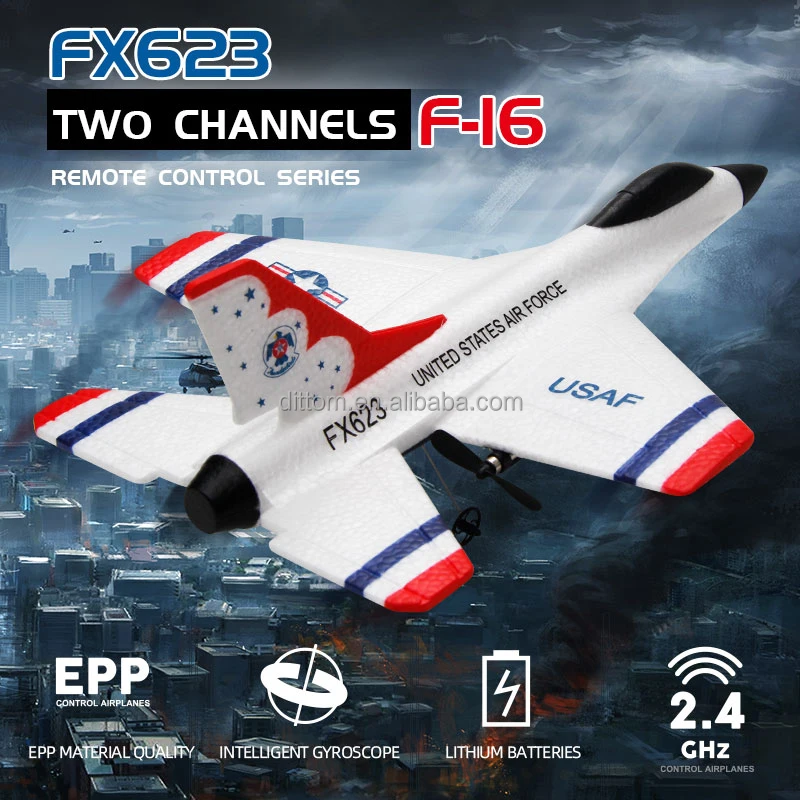 F16 USAF Rc War Airplane FX623 2CH 3Axis Gyros EPP Foam Fighter Glider Airplane Toys
