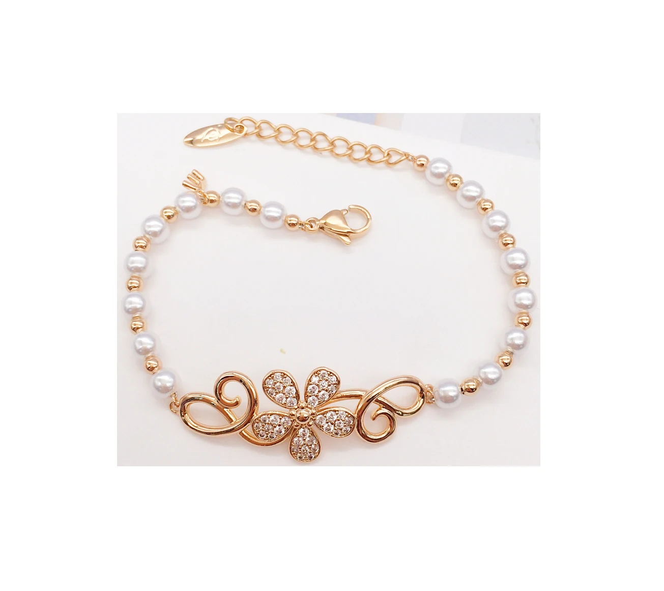A01 Store New Hot Selling 18K Gold Plated Bracelet with Stones From xuping Jewelry