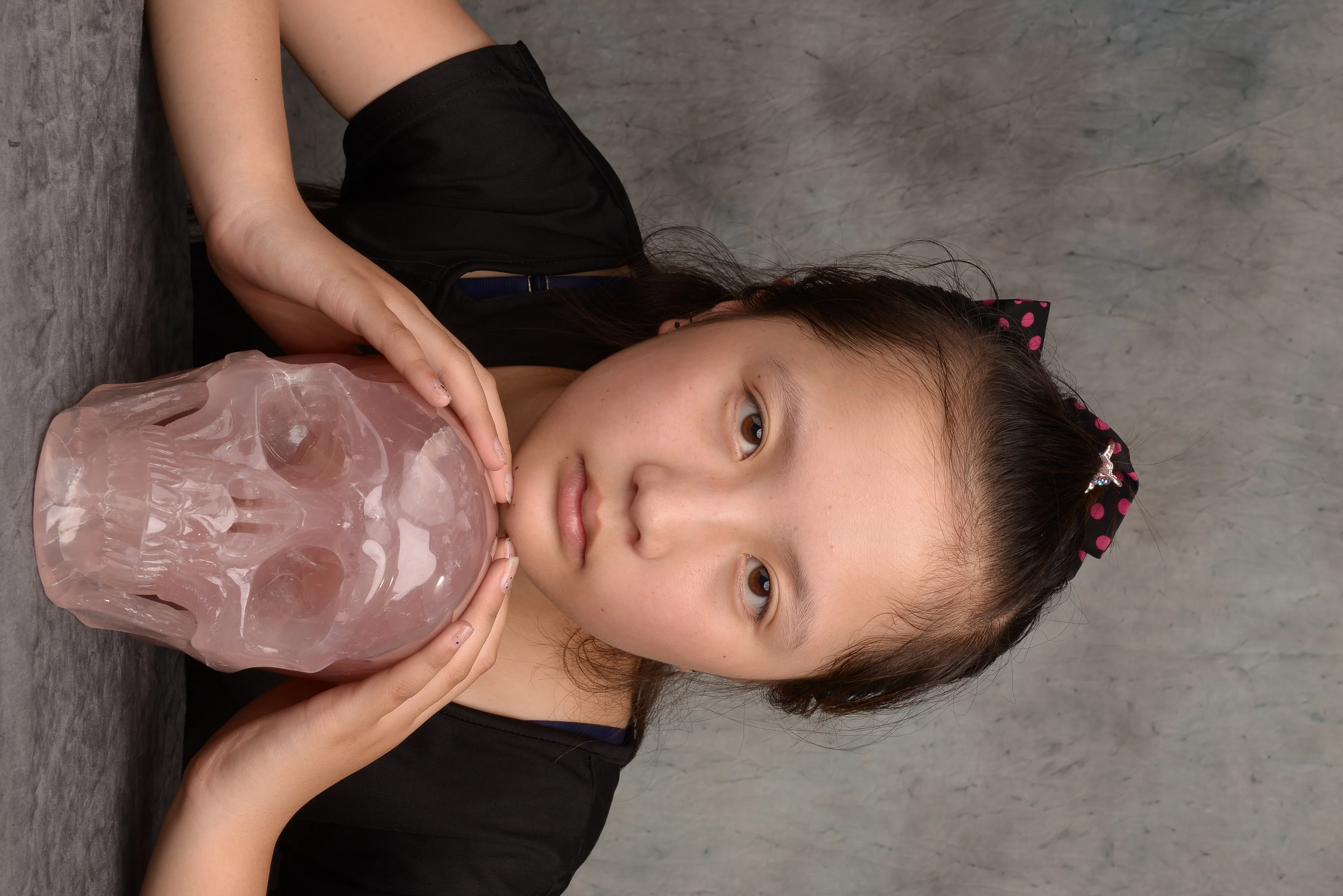 EUDEMON custom size Rose quartz Skulls Crystal Healing stones Crystal Crafts Holiday gift Human skulls statue meditation stone