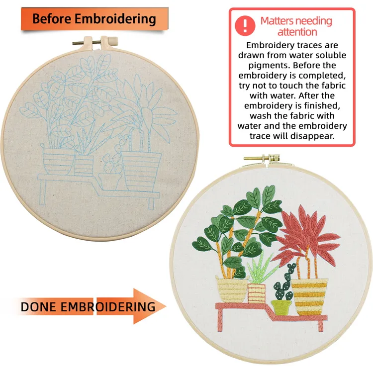 Wholesale High Quality Handmade Punch Needle DIY Embroidery Sets For Beginners