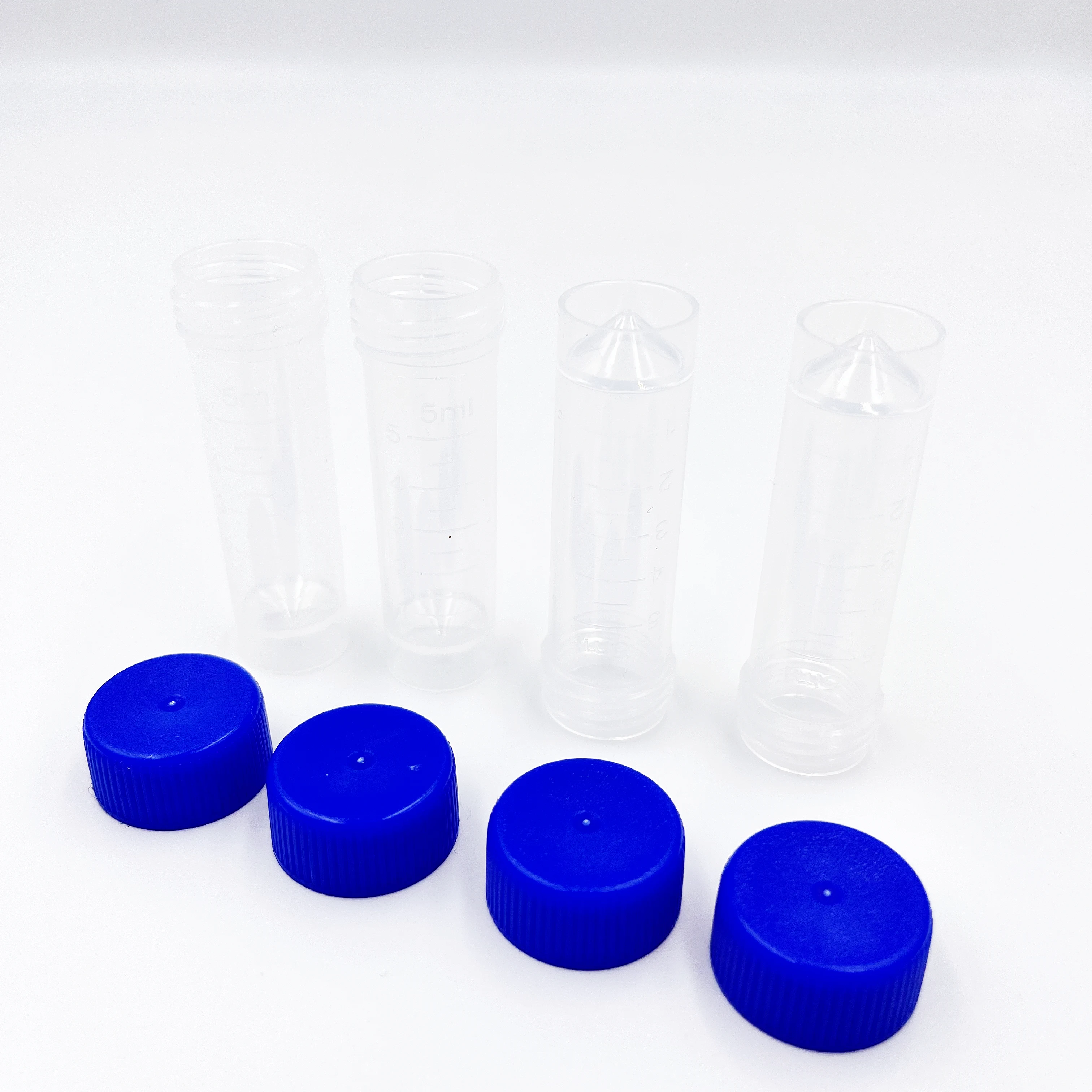 50ML PP Material Conical Bottom Centrifuge Tube ,Sterile Laboratory Transparent Free-standing Disposable Centrifugal Tubes