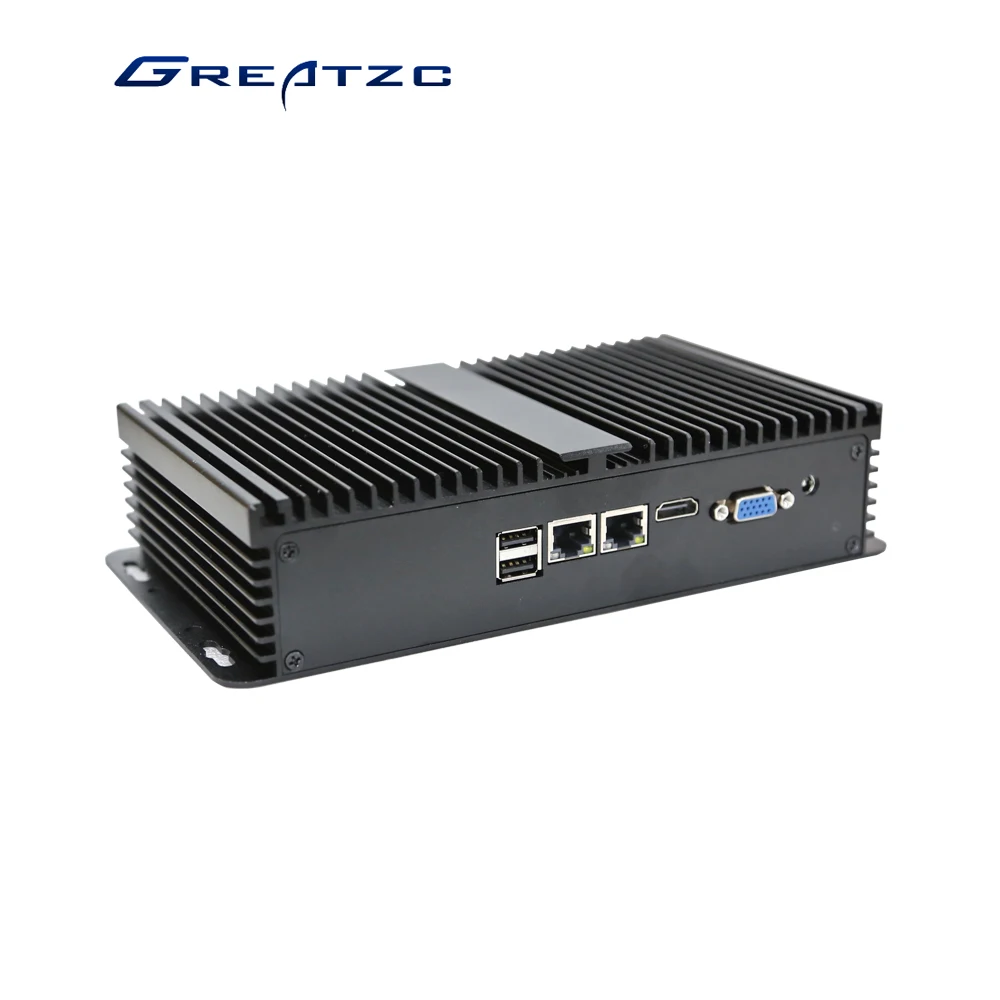 ZC-G13-6412DL J6412 CPU Mini PC Fanless Small Size With 2 RJ45 2 RS232 RS485 Mini PC