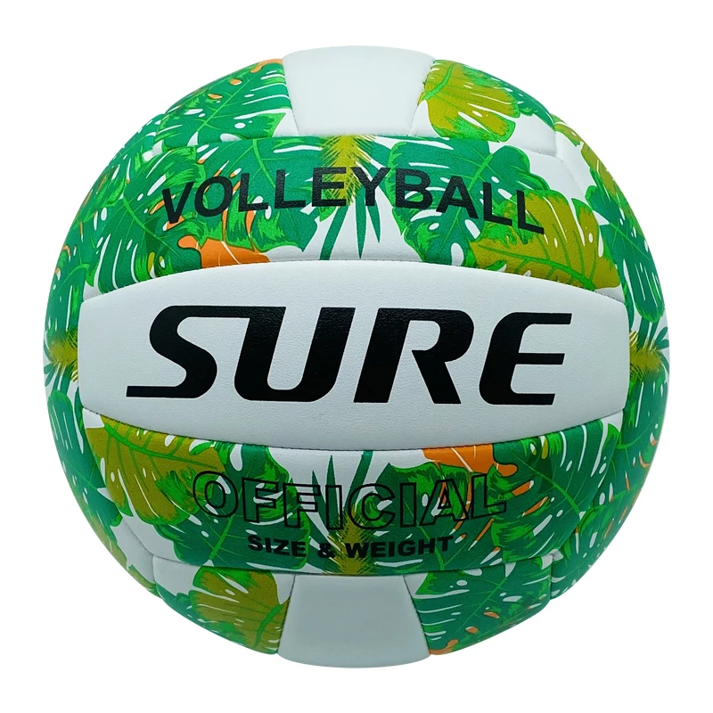 Custom Printed Training Indoor Official Size 5 Pink Purple White Volleyball Man  Woman Girl Foam Beach Ball