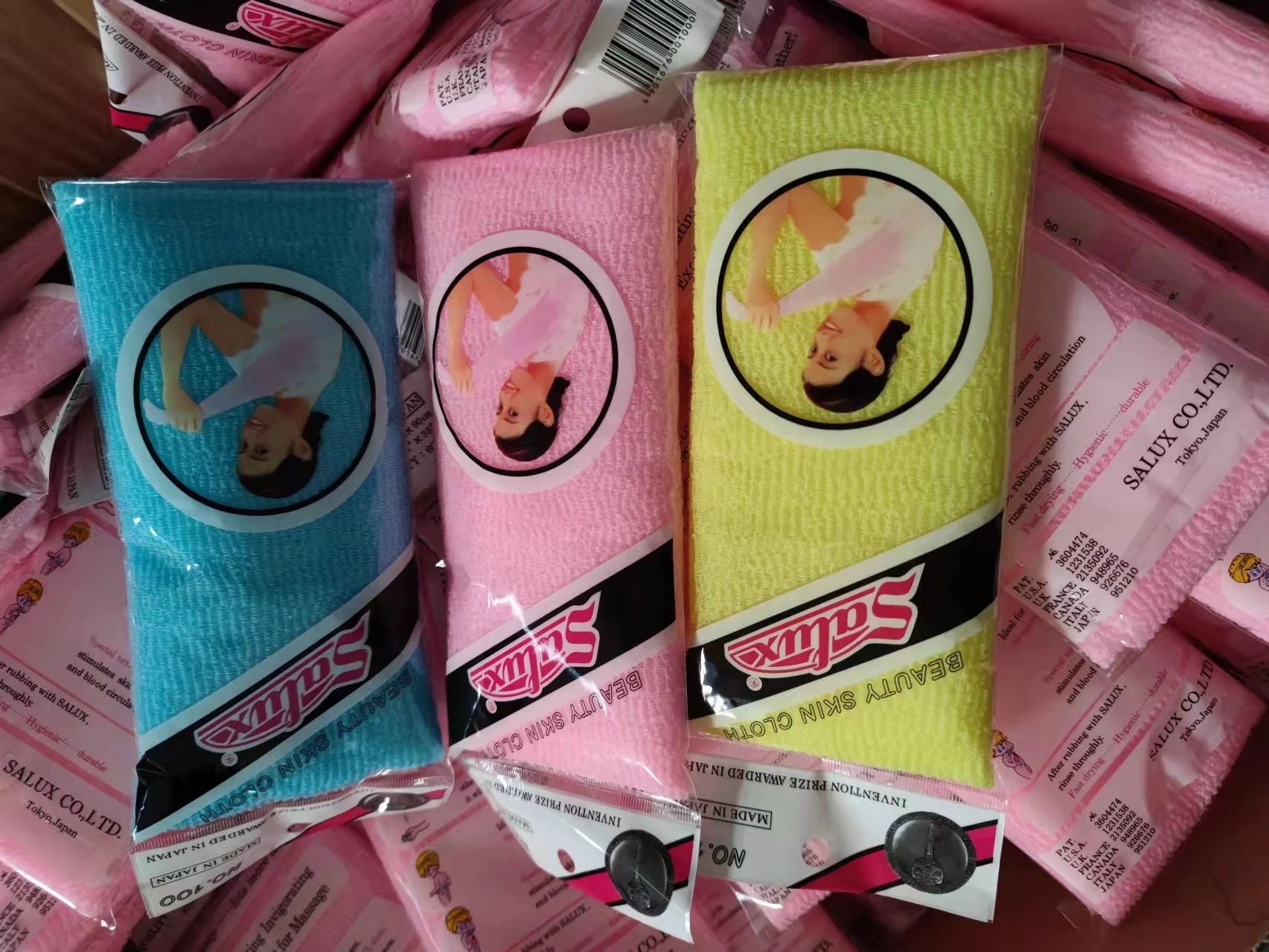 Wholesale 100%  Nylon Exfoliating Body Towel Japanese Beauty Skin Cloth Nylon Sauna Bath Shower Towel With Reasonable Price