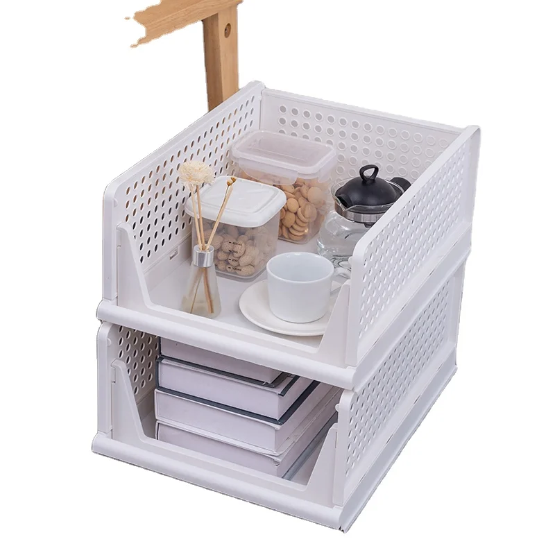 Foldable Folding Plastic Box Storage for Clothes Cosmetic Toys clothes organizers