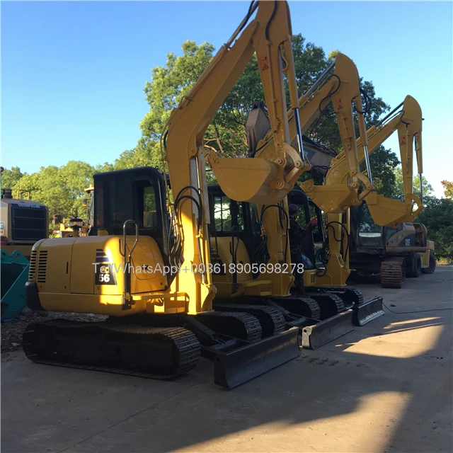 Japanese Original Used Komatsu PC56-7 Excavator with Yanmar Engine Low Price Secondhand Komatsu PC56-7 Pump Gearbox & Motor Sale