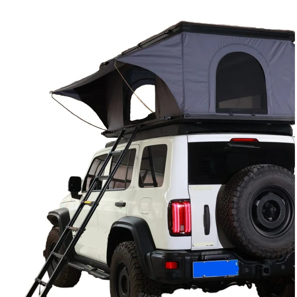 Model 002   Outdoor Camping Tent for Car Box Roof Automatic Rooftop Tent with Aluminum Hard Shell