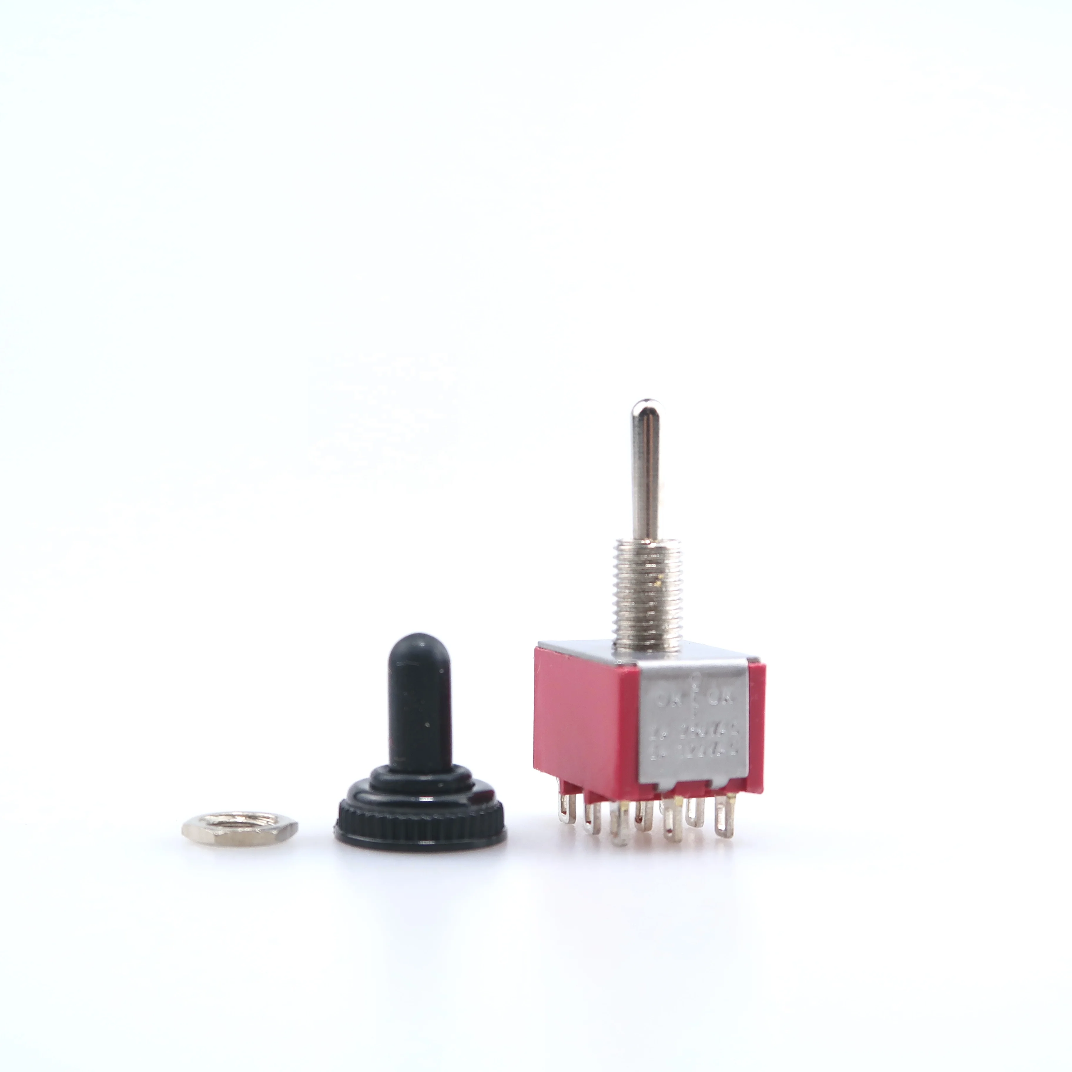 MTS-103 красный PCB SPDT ON OFF при ношении, водонепроницаемая шляпа-качак, переключатель переключения 3pin9pin12pin