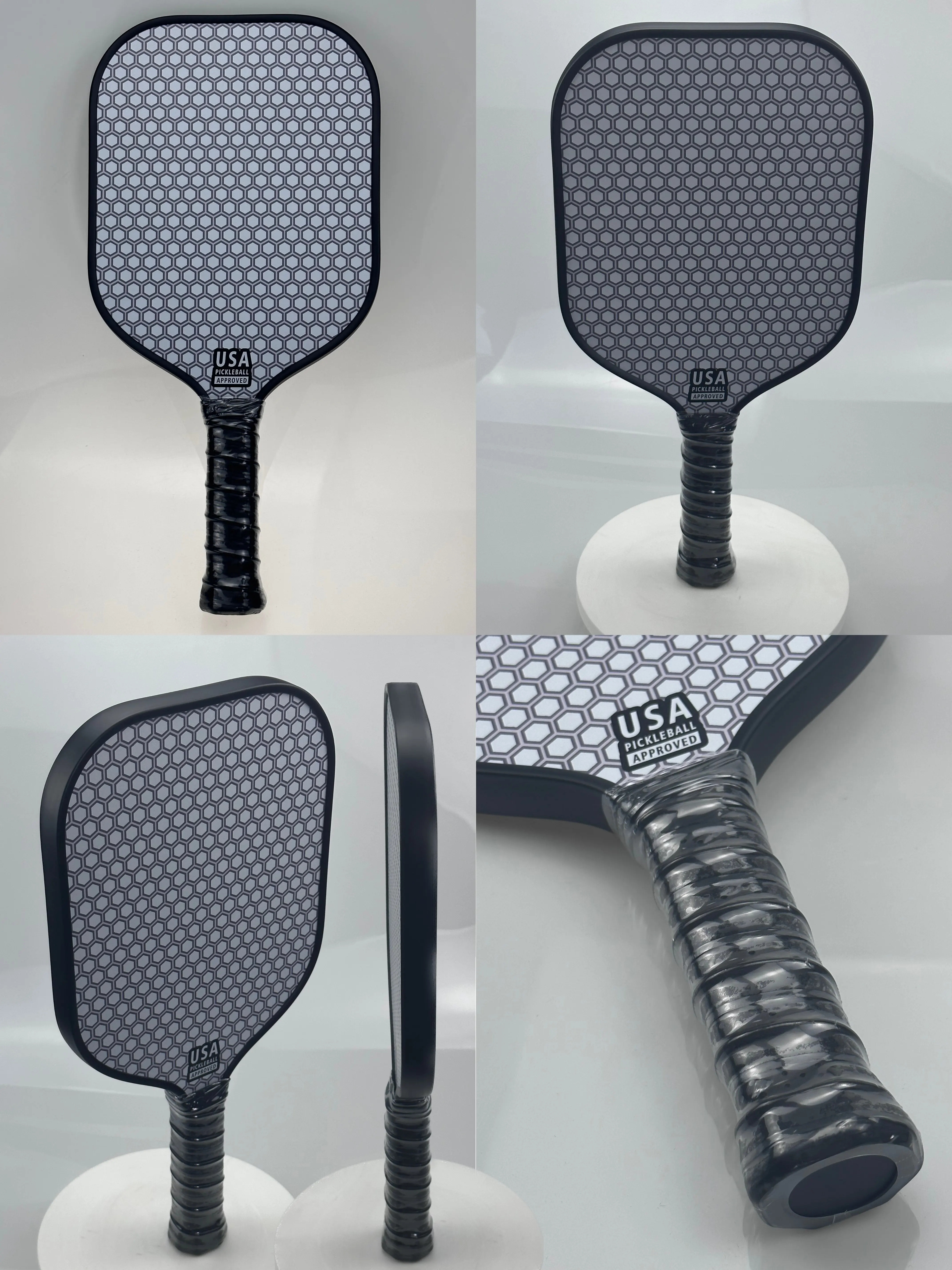 USAPA High Quality Carbon Fiber Top PP Honeycomb Pickleball paddle Quality Pickleball Racket T300
