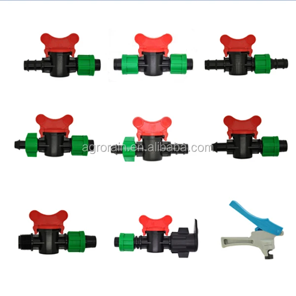 Irrigation Plastic Mini Valve Tape Starter Offtake for 16mm Drip OV031715 50pcs/pack
