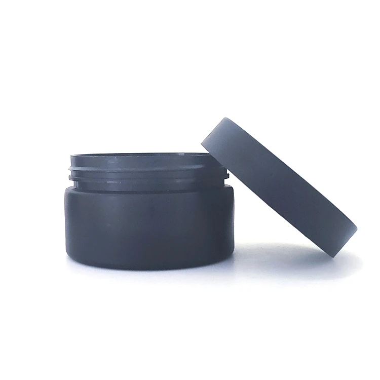 1 унция 4 унции 6 унций 8 унций 250 мл косметическая упаковка для ухода за кожей ПЭТ 100 мл матовый черный пластиковый крем для лица лосьон Косметическая банка с крышками