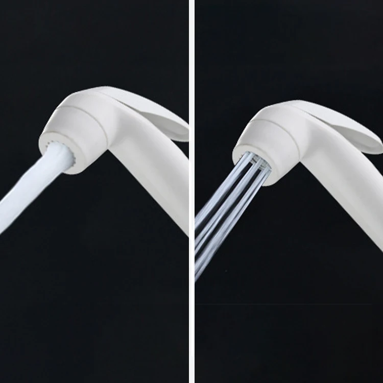 Health Faucet Plastic Two Function White Plastic Shattaf Body Jet Bidet Sprayer Muslim Personal Toilet Sprayer Gun Set